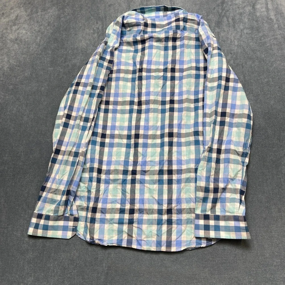 Banana Republic Shirt Mens Large Multi Plaid Long Sleeve Button Up Camden Fit